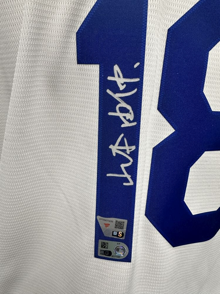 yu.to...⑅◡̈* Yoshinobu Yamamoto Dodgers Signed Autographed White Nike