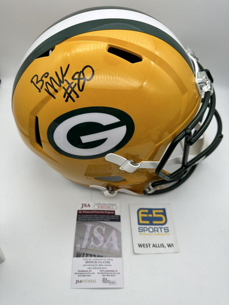 Bo Melton Packers Signed Autographed Speed Replica Helmet