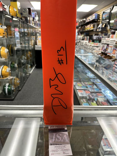 Dontayvion Wicks Packers Signed Autographed End Zone Pylon