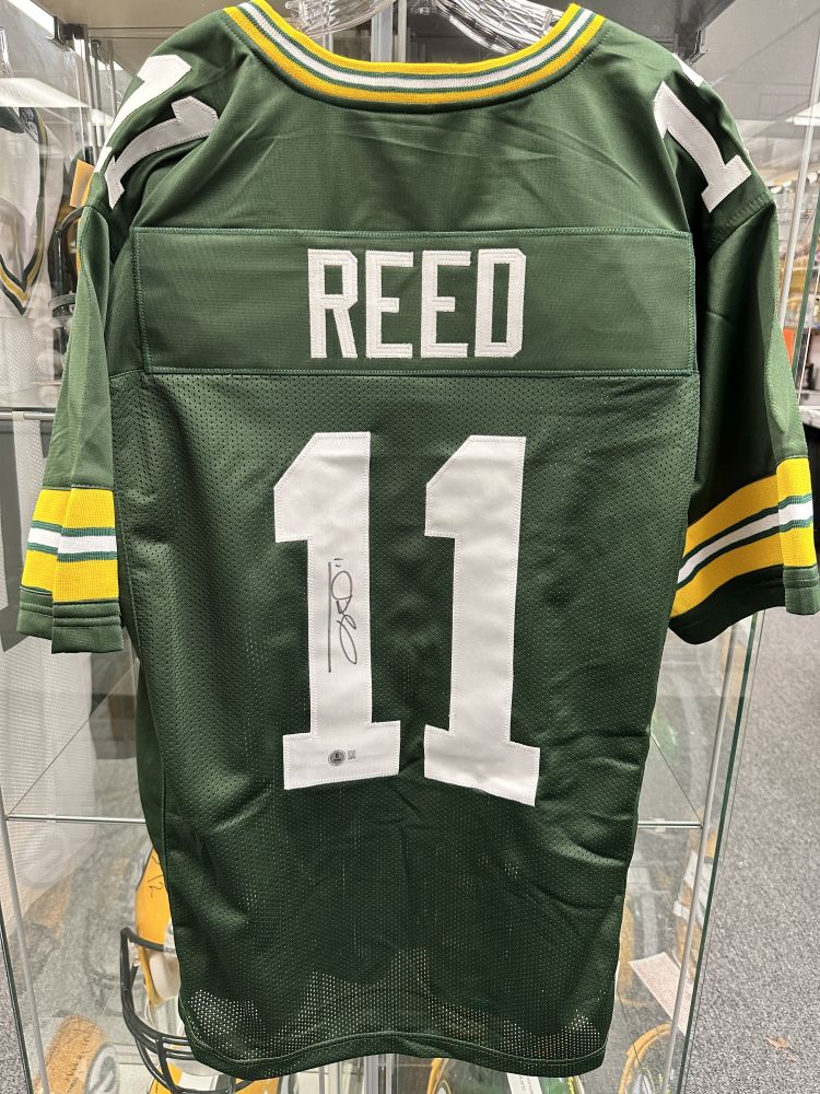 Jayden Reed Packers Signed Autographed Custom Green Jersey – E-5