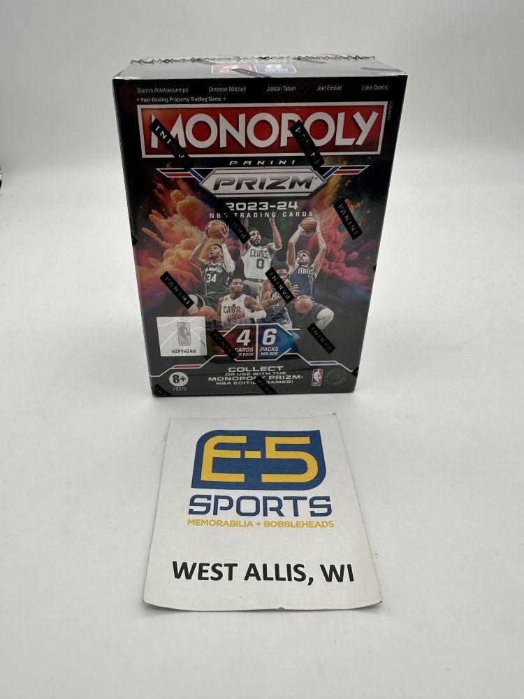2023-24 Panini Prizm NBA Monopoly Booster Box – E-5 Sports