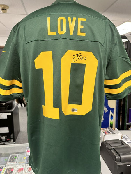 Jordan Love Packers Signed Autographed Nike Throwback Jersey