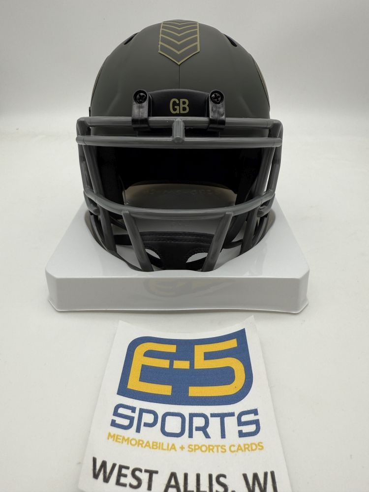 Green Bay Packers Salute to Service 4 Mini Speed Helmet – E-5 Sports