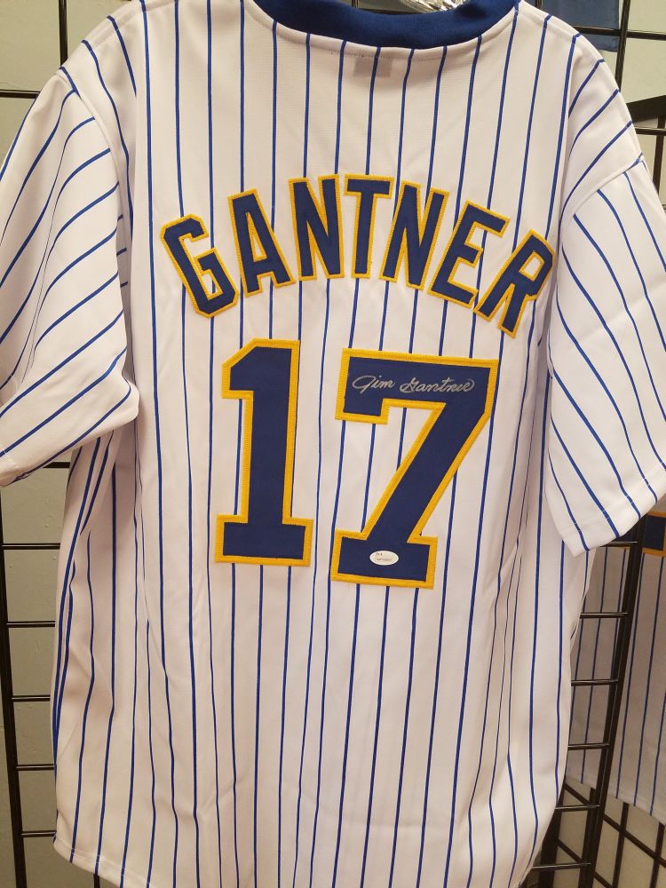 Jim Gantner Autographed Baseball