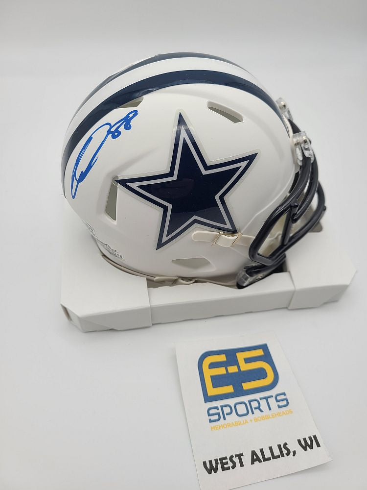 CeeDee Lamb Cowboys Signed Autographed Flat White Speed Mini Helmet – E-5  Sports