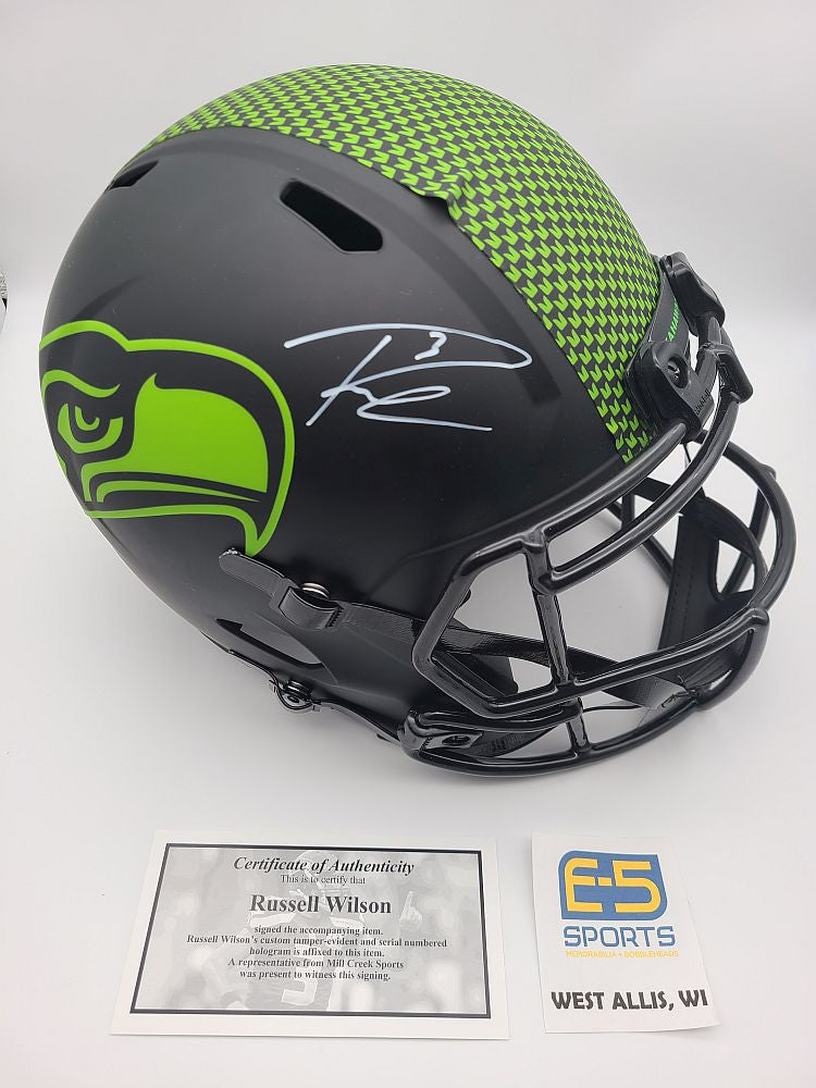 D.K. DK Metcalf Autographed Eclipse Black Seattle Seahawks Full