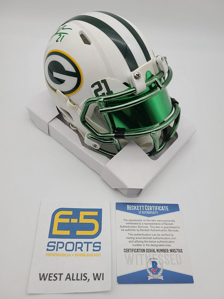 Charles Woodson Packers Signed Autographed Full Size White Authentic H –  E-5 Sports