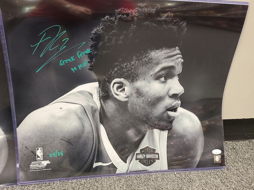 Giannis Antetokounmpo Autographed Signed Authentic MVP Inscribed