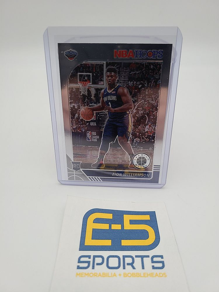 Zion Williamson Pelicans Hoops Premium Rookie Base Card #258 – E-5