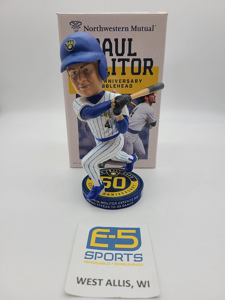 2021 Paul Molitor Brewers Bobblehead w Original Box and Packaging – E-5  Sports