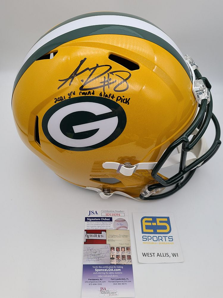 Green Bay Packers Amari Rodgers Signed Insc Full Size Authentic Helmet Jsa  Coa