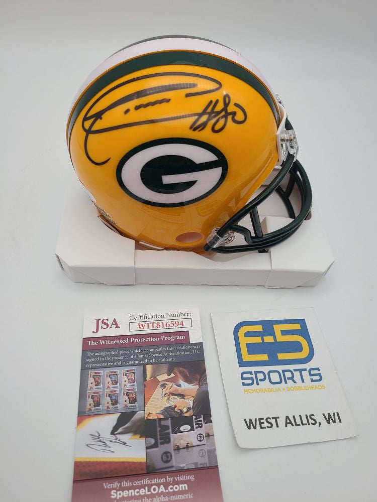 Donald Driver Packers Signed Autographed Non-Speed Mini Helmet – E