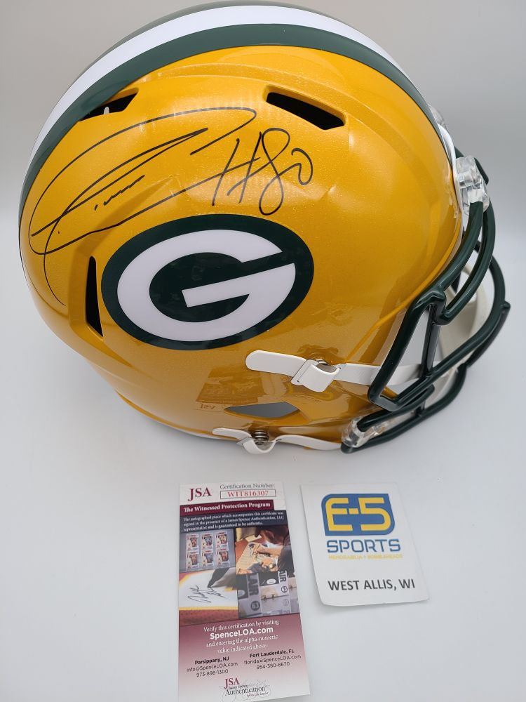 donald driver autographed football