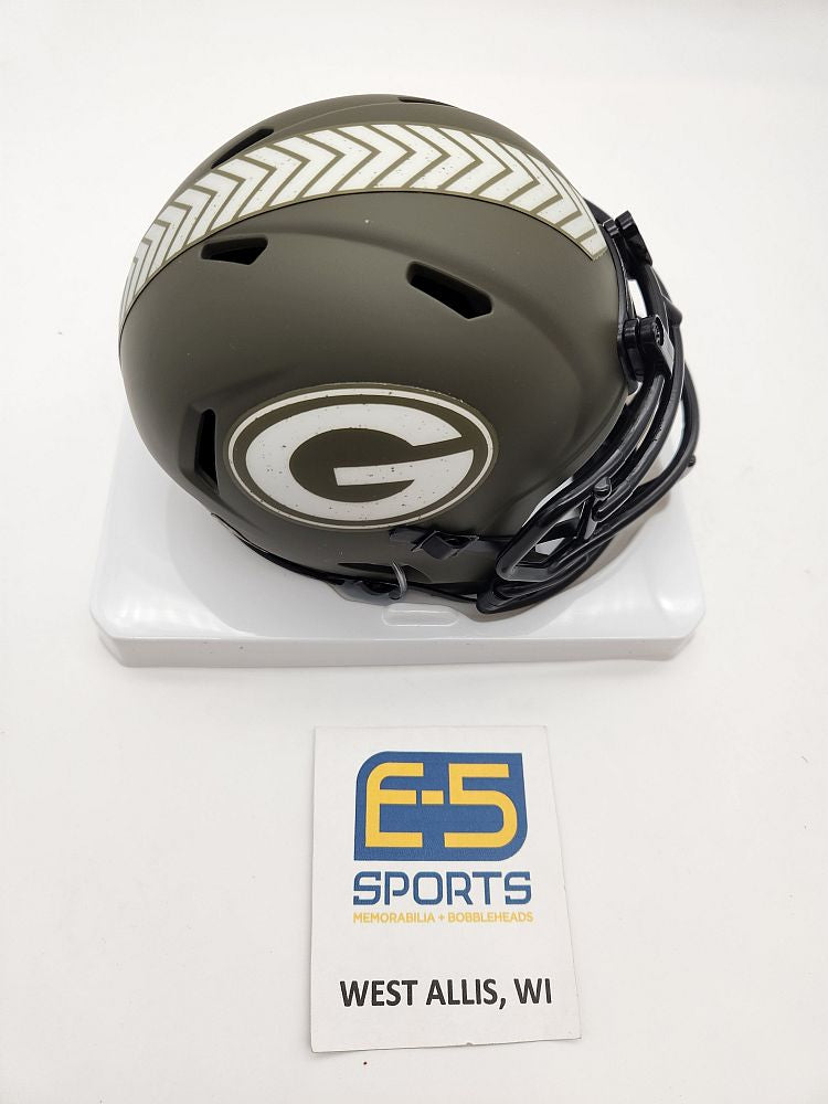 Green Bay Packers Salute to Service Authentic Speed Helmet – E-5