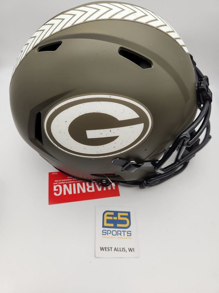 Green Bay Packers Salute to Service Authentic Speed Helmet – E-5