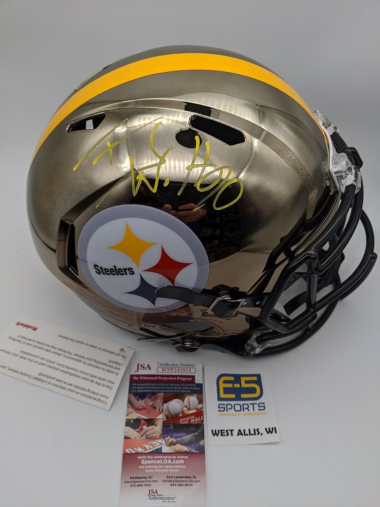 TJ Watt Pittsburgh Steelers Signed Autographed Full Size Replica Chrom –  E-5 Sports