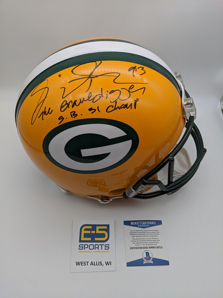 Gilbert Brown Green Bay Packers Signed Autographed Authentic Helmet BE –  E-5 Sports