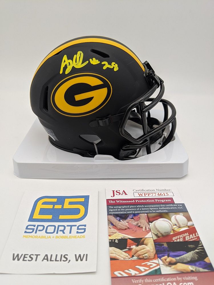 AJ Dillon Packers Signed Autographed Full Size Eclipse Speed Replica Helmet  JSA