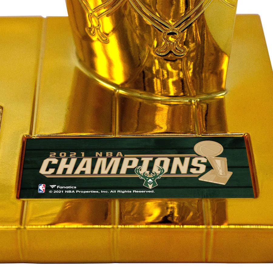 IN STOCK 2021 Milwaukee Bucks NBA Champions Larry O Brien Trophy – E-5  Sports