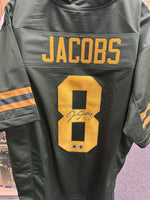 Josh Jacobs Packers Signed Autographed 1950s Custom Jersey