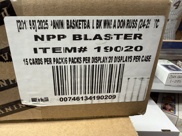 2025-26 Panini Donruss WNBA Blaster Box Sealed Case