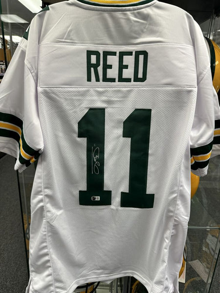 Jayden Reed Packers Signed Autographed Custom White Jersey