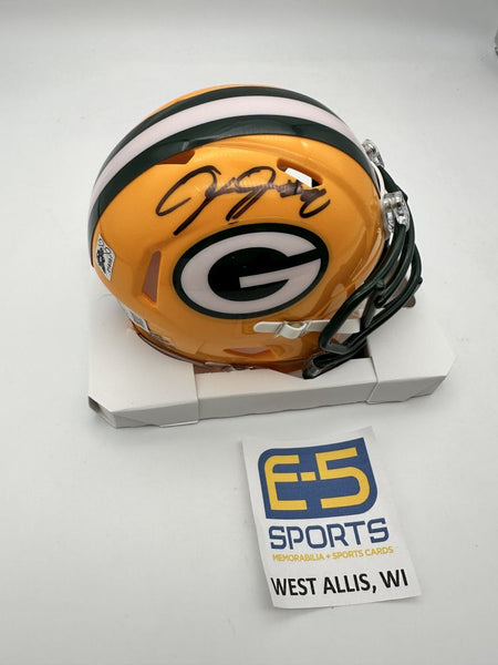 Josh Jacobs Packers Signed Autographed Mini Speed Helmet