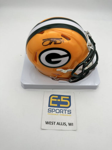 Jayden Reed Packers Signed Autographed Mini Speed Helmet