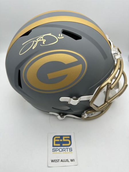Jayden Reed Packers Signed Autographed SLATE Replica Helmet