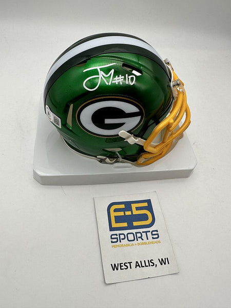 Jordan Love Packers Signed Autographed Mini Flash Helmet
