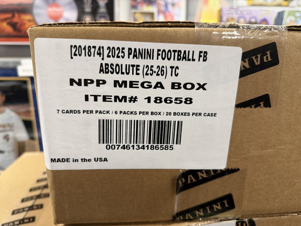 2025 Panini Absolute NFL Mega Box Sealed Case