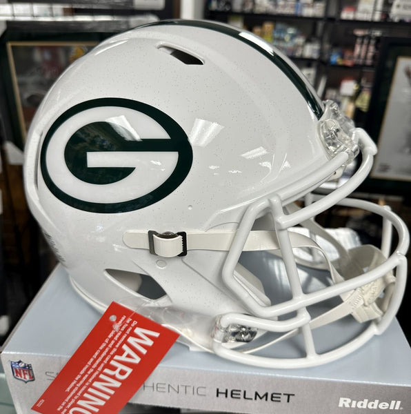 Green Bay Packers Winter Warning Full Size Speed Authentic Helmet