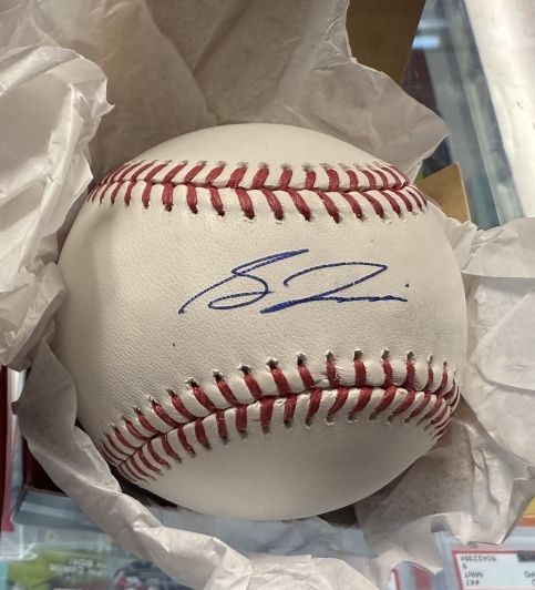 Sal Frelick Brewers Signed Autographed Official MLB Baseball