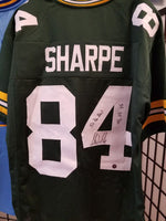 Sterling Sharpe Packers Signed  Autographed Custom Jersey Inscrips