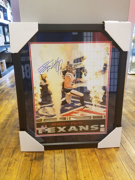 JJ Watt Houston Texans Signed Autographed Framed 16x20 Photo JSA