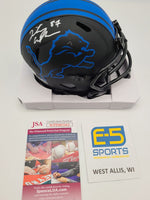Quintez Cephus Badgers Lions Signed Autographed Eclipse Lions Mini Helmet