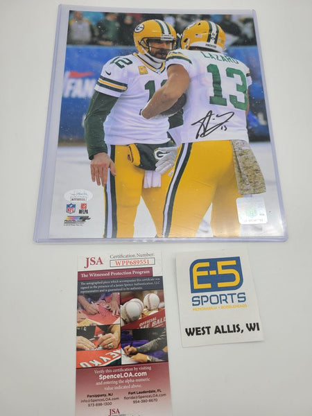 Allen Lazard Green Bay Packers Signed Autographed 8x10 Photo JSA #2