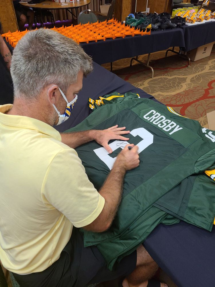 Mason Crosby Packers Signed Autographed Custom White Jersey JSA – E-5 Sports