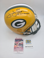James Jones Packers Signed Autographed Full Size Replica Helmet SB XLV Champs