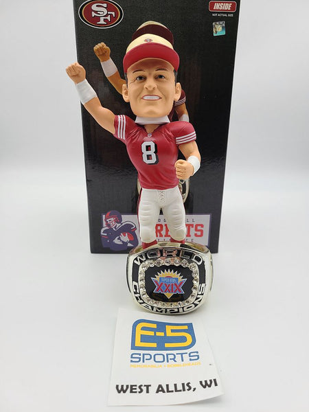 Steve Young 49ers Ring Base Bobblehead w Original Box and Packaging