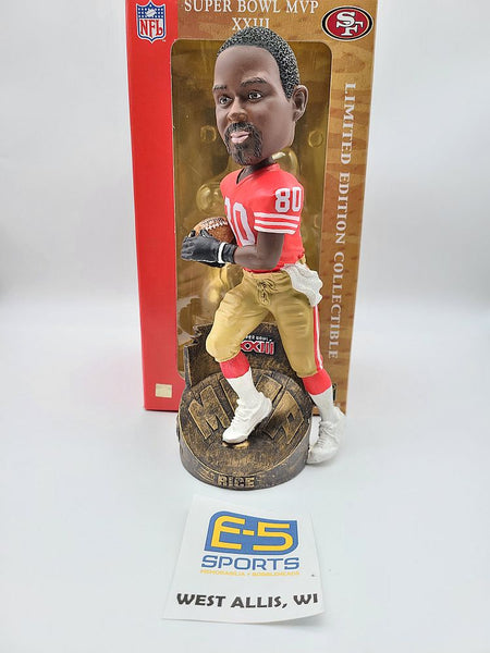 Jerry Rice 49ers Super Bowl MVP Bobblehead w Original Box and Packaging