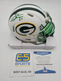 Charles Woodson Packers Signed Autographed Mini Flat White Helmet VISOR