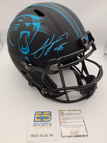 Julius Peppers Panthers Signed Autographed Full Size Replica Flat Black Helmet