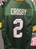 Mason Crosby Packers Signed Autographed Custom Green Jersey SB XLV CHAMPS JSA