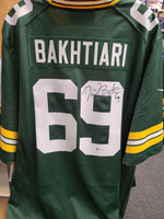 David Bakhtiari Packers Signed Autographed NIKE GAME Licensed Jersey BECKETT