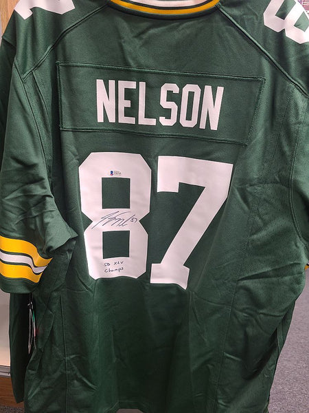 Jordy Nelson Packers Signed Autographed NIKE GAME Licensed Jersey SB XLV CHAMPS