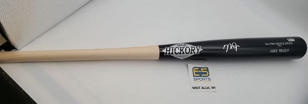 Mike Trout signed Old Hickory game-model bat