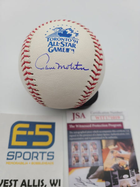 Paul Molitor Brewers Blue Jays Signed Autographed 1991 All Star Baseball JSA
