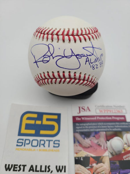 Robin Yount Brewers Signed Autographed Official MLB Baseball 82 89 MVP JSA