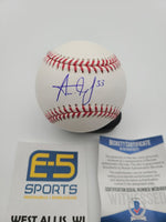 Aaron Jones Packers Signed Autographed Official MLB Baseball BECKETT